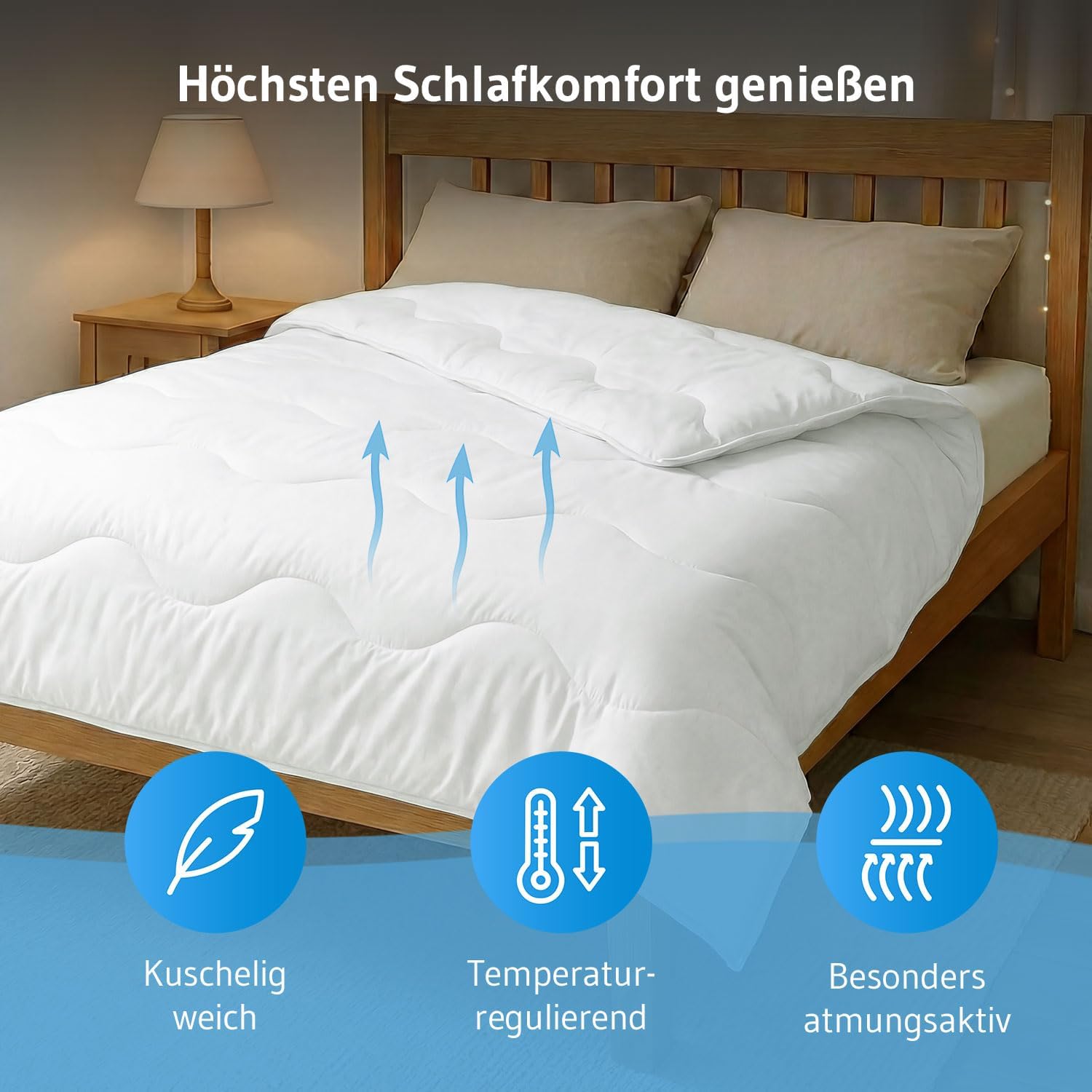 Thumbnail 2 de Third of Life Kinderbettdecke 120x150 Sommer – atmungsaktiv, Økotex 100, extra leicht