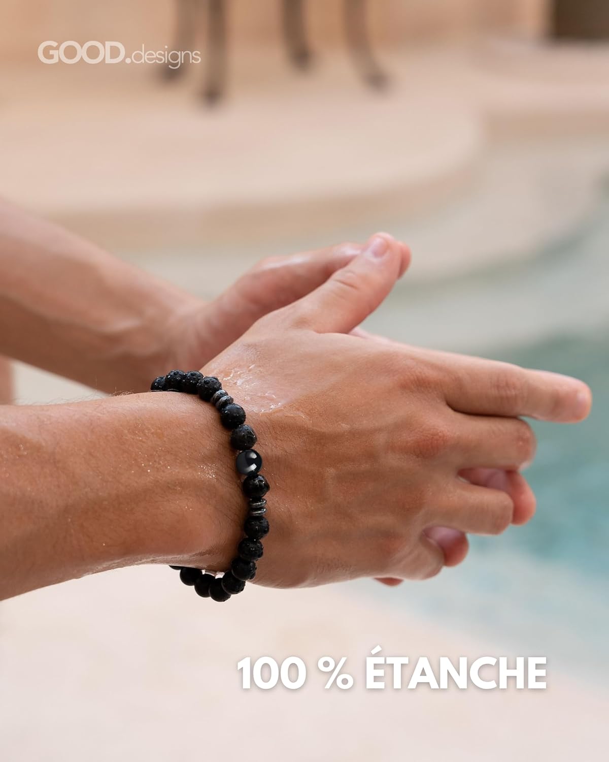 Thumbnail 5 de GD GOOD.designs Bracelet Lettre I Gravé Noir