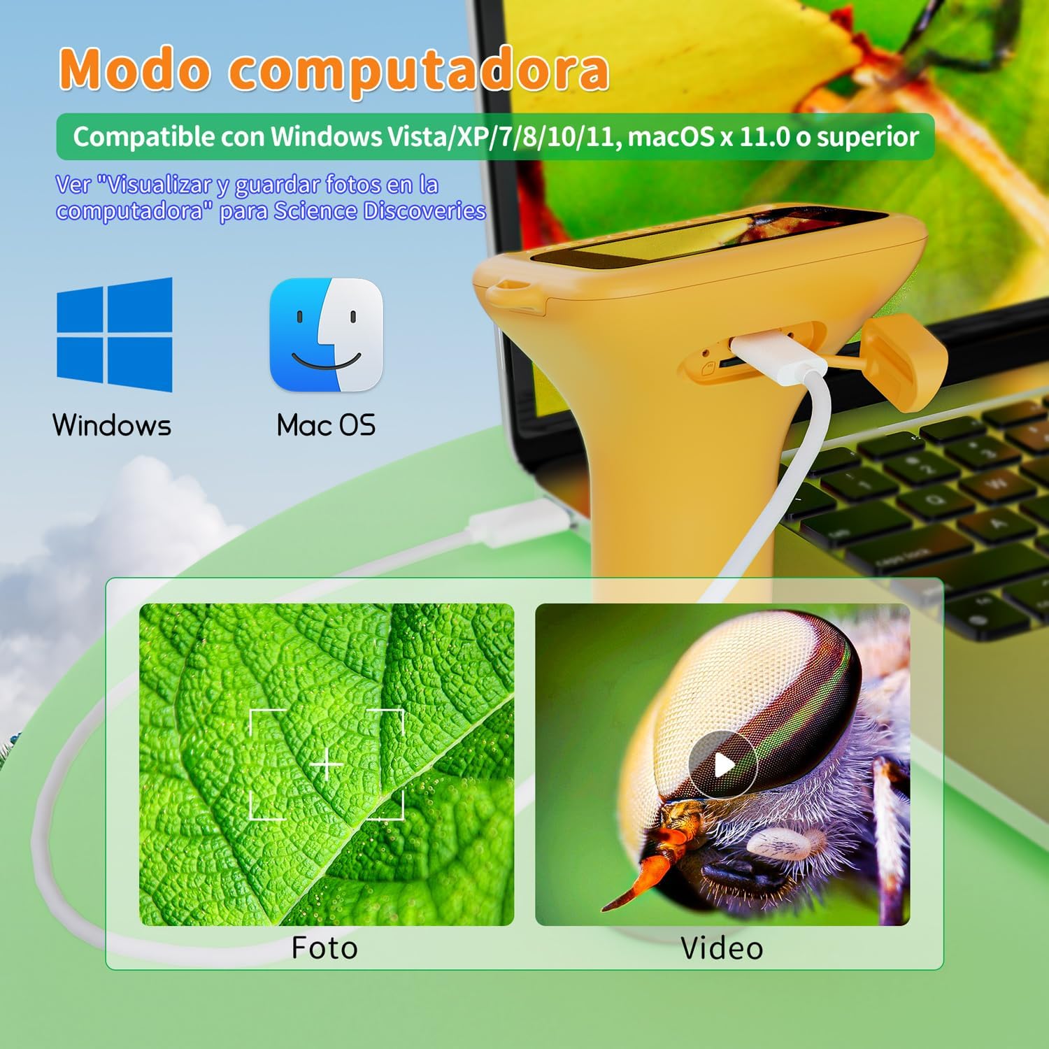 Thumbnail 4 de SKYBASIC Microscopio Digital 1000x