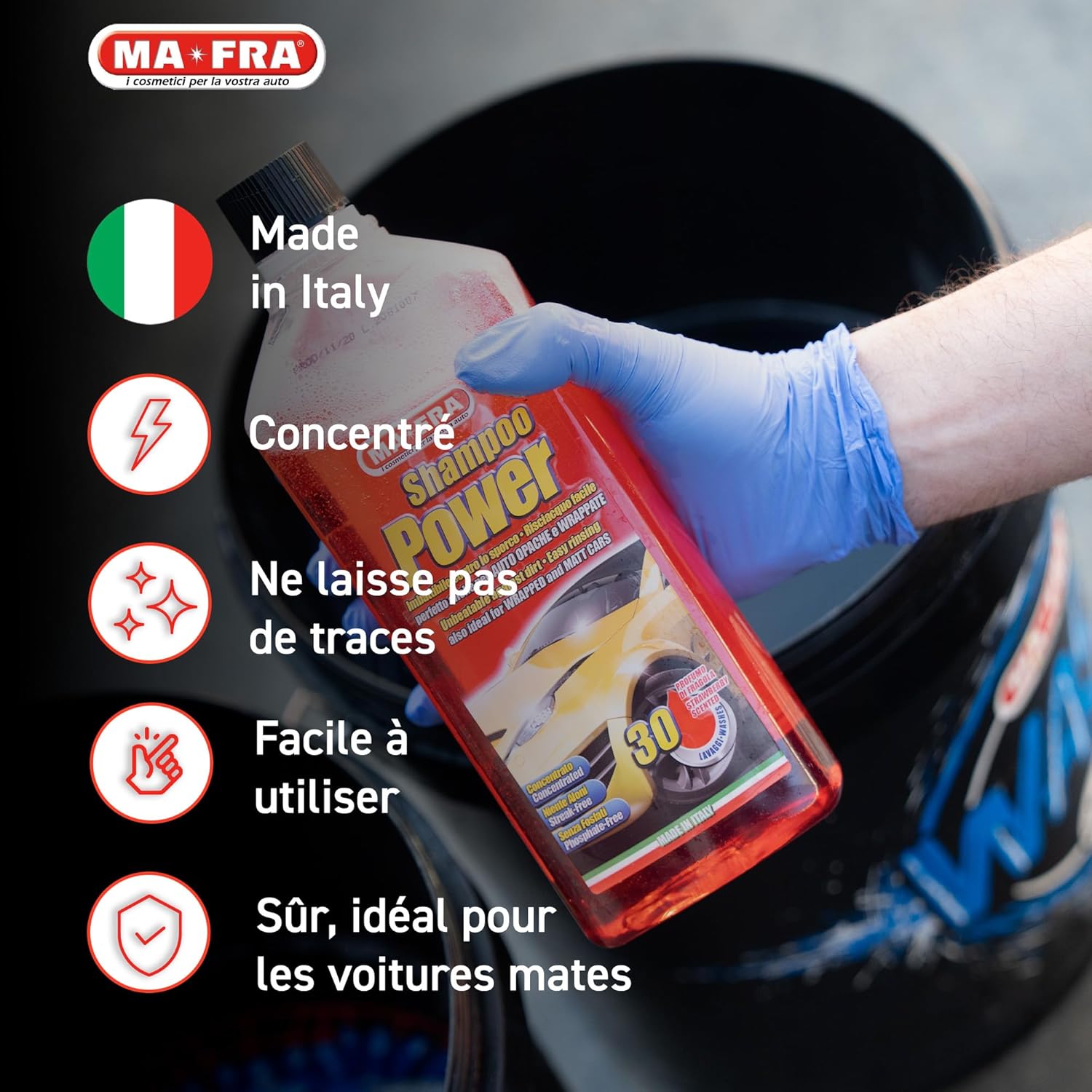Thumbnail 2 de Power Shampoo Mafra — Nettoyant automobile dégraissant concentré, 1000 ml