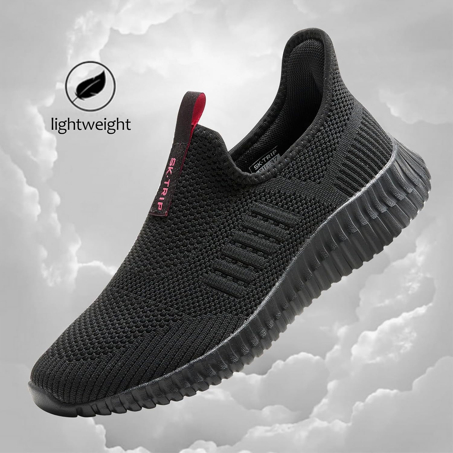 Detalle de SK·TRIP Women’s Lightweight Breathable Walking Shoes (Flying Woven Mesh Upper)