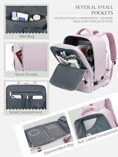 Thumbnail 2 de Hayayu Mochila de viaje para cabina 45x36x20 cm (32 L) con orificio de carga y bolsillo antirrobo