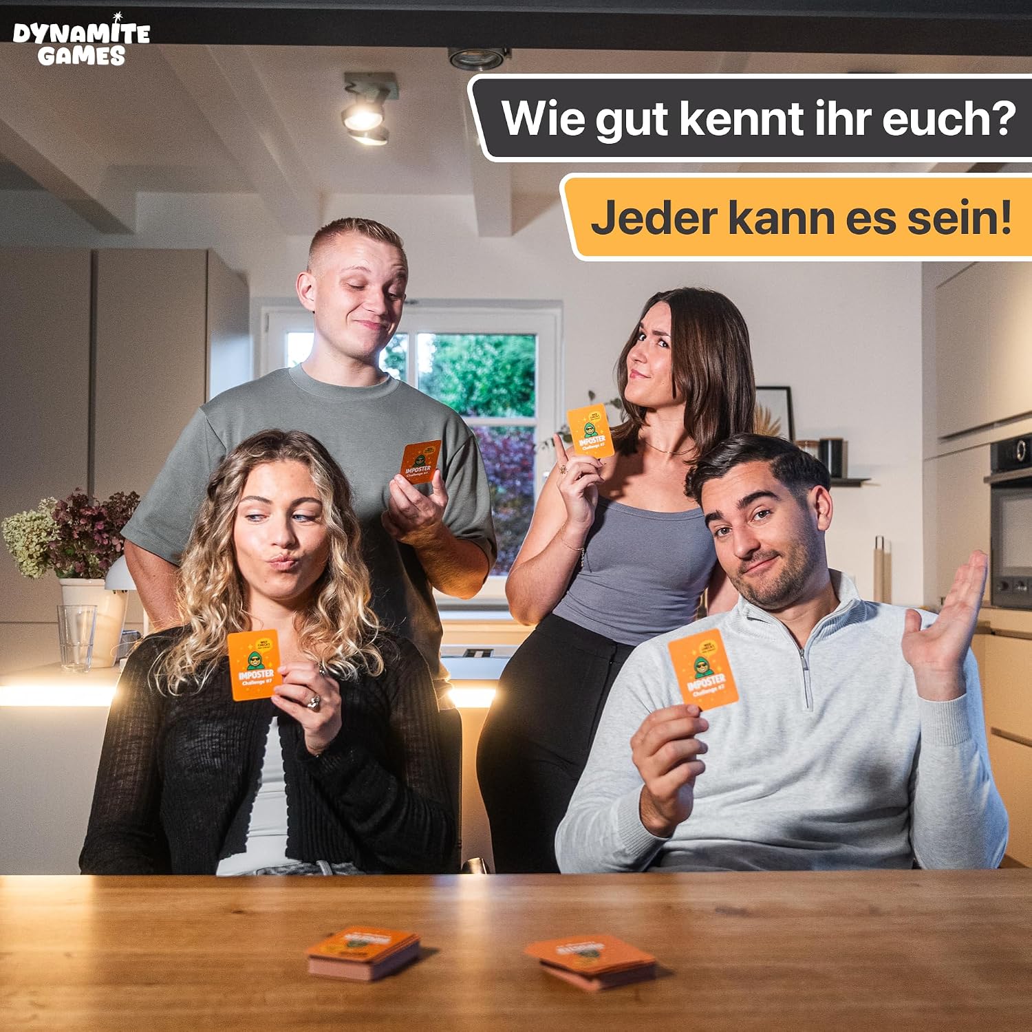 Detalle de Imposter – Wer ist der Hochstapler? | +550 Aufgaben – Virales Partyspiel zum Bluffen, Raten & Lachen