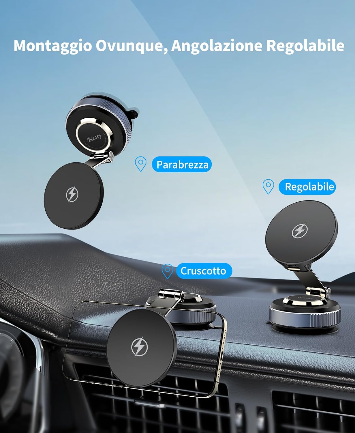 Detalle de Beeasy Caricatore Wireless MagSafe 15W