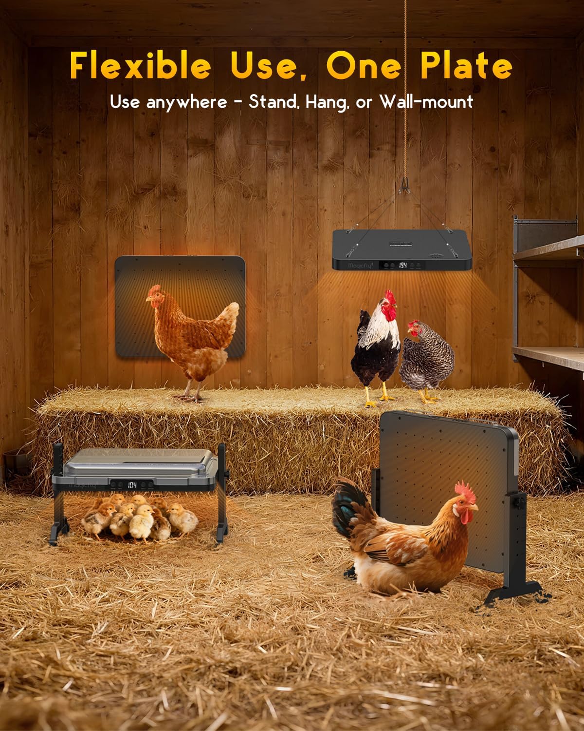 Thumbnail 6 de Magicfly 200W Adjustable Chick Brooder Plate with Remote — Safe, Adjustable Heating for Chicks to Adults