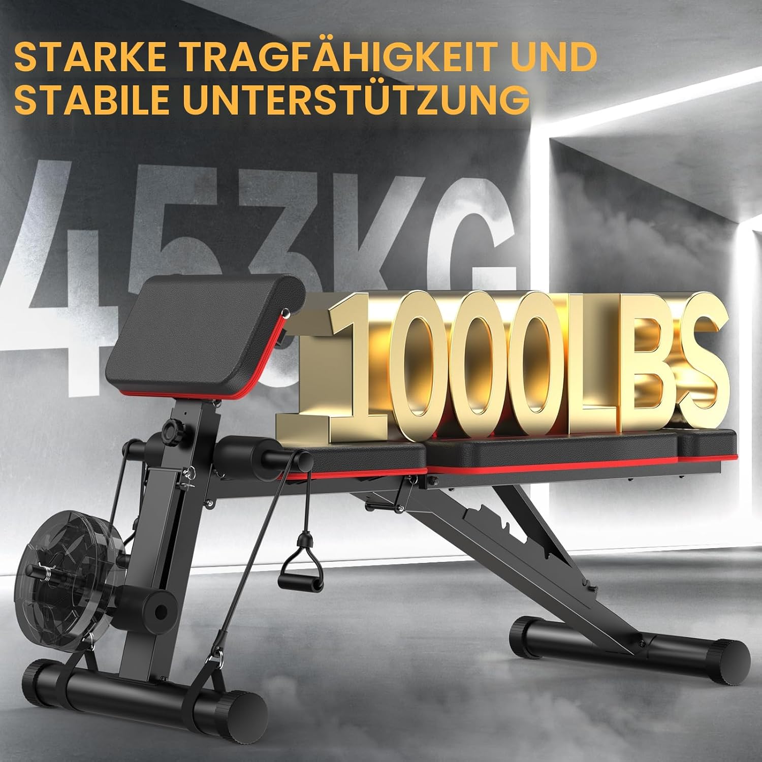 Thumbnail 2 de JOROTO verstellbare Hantelbank (klappbar) für Home Gym & Ganzkörpertraining, bis 350 kg