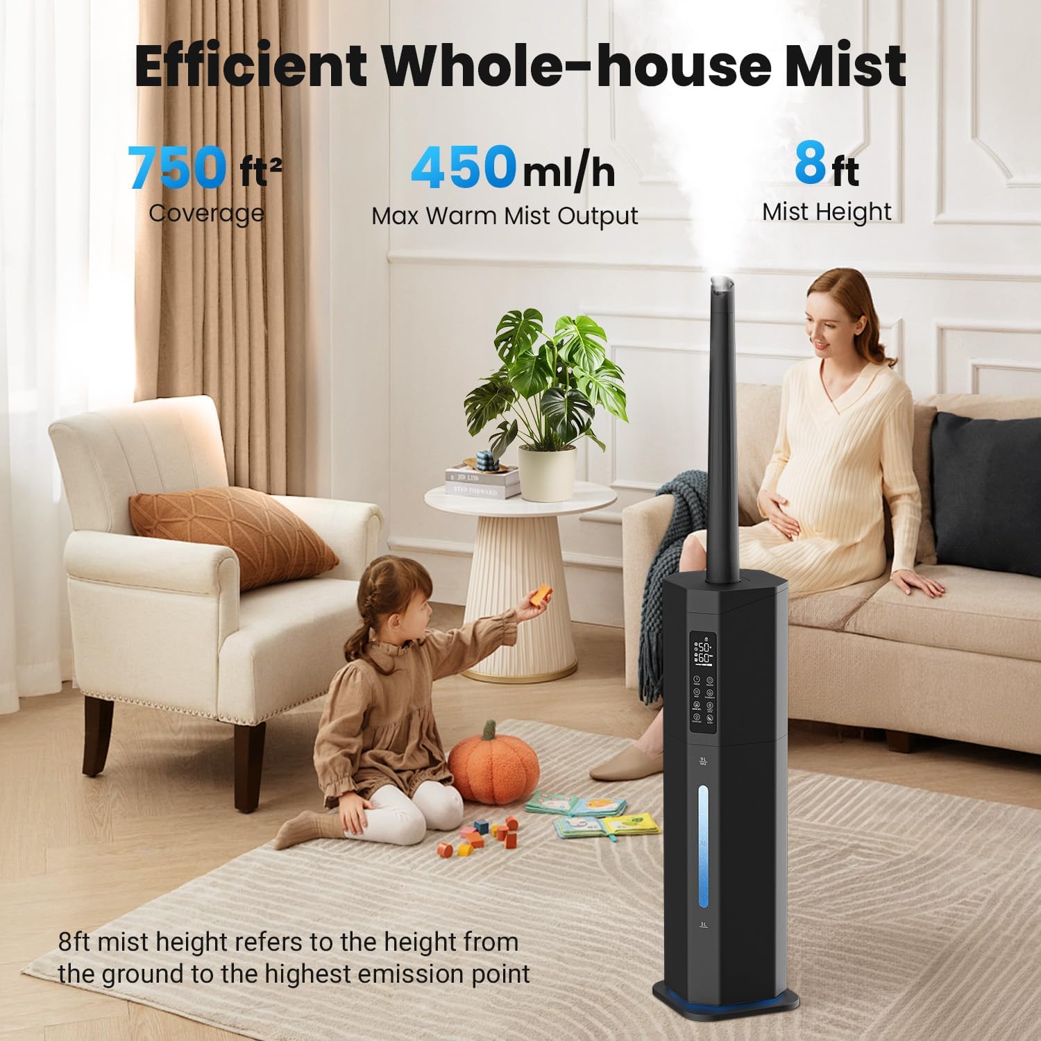 Thumbnail 4 de GloryAir Humidifier for Large Room 9L with Auto Mode 🫧