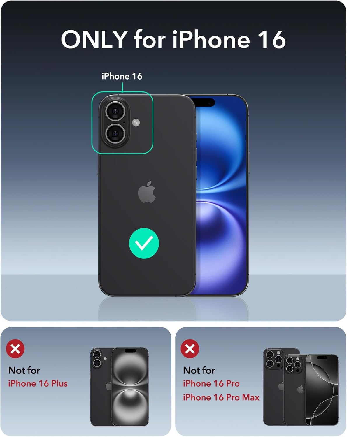 Thumbnail 1 de ESR Cyber Series Case for iPhone 16, 23ft drop protection