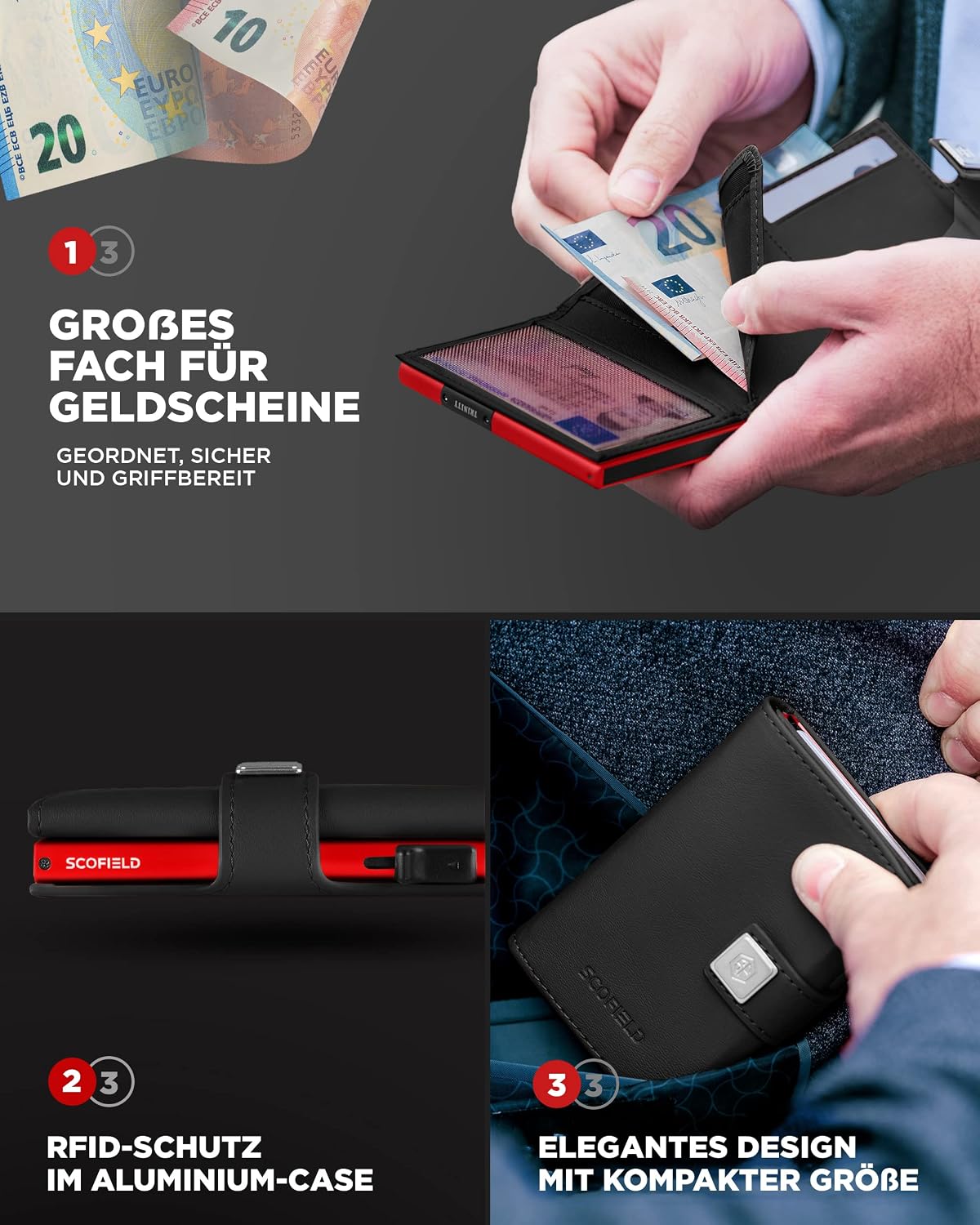 Detalle 2 de Slim Wallet für 12 Karten mit RFID Schutz