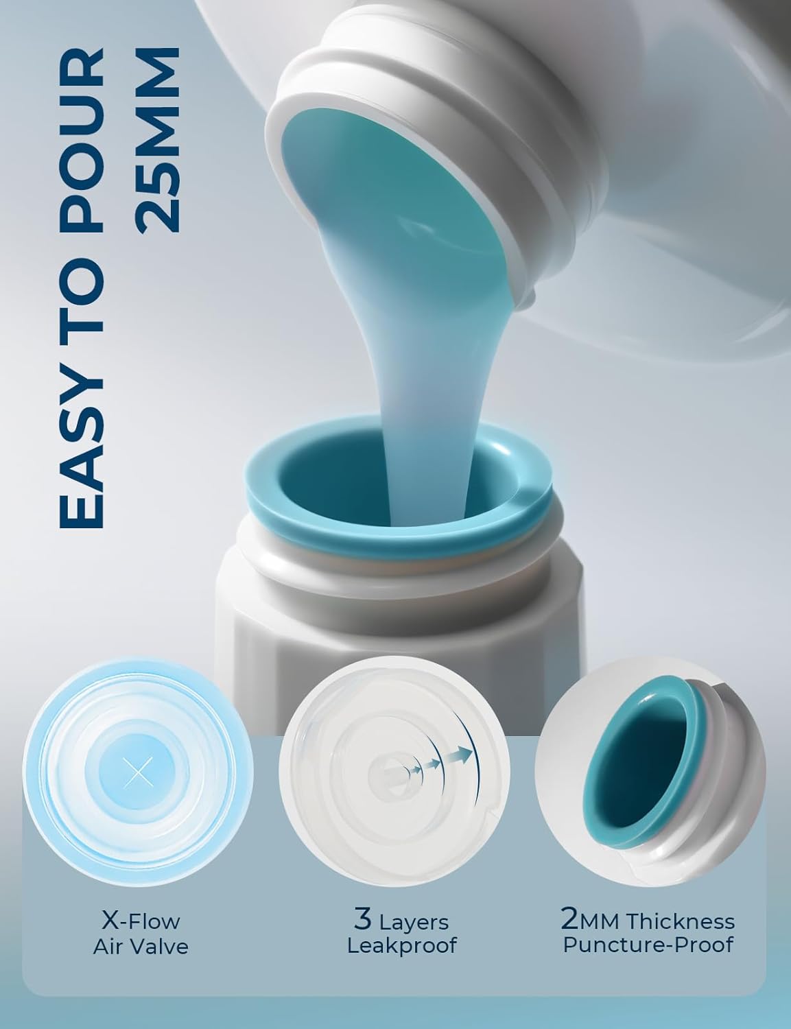 Thumbnail 2 de Yiorxu Reiseflaschen Zum Befüllen – 9 Stück Travel Set (90 ml + 30 ml + Spray 80 ml) aus Silikon, Auslaufsicher, TSA-tauglich