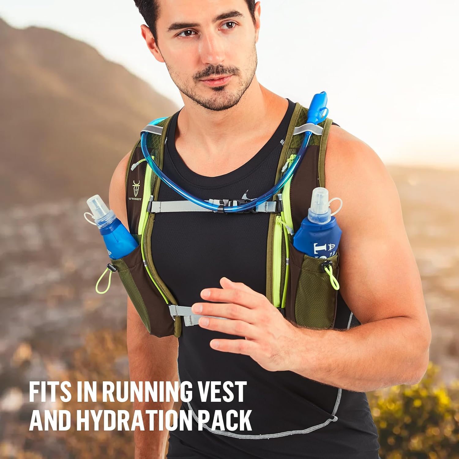 Thumbnail 3 de UTOBEST UTR203 TPU soft flask collapsible water bottle (500 ml, BPA-free)