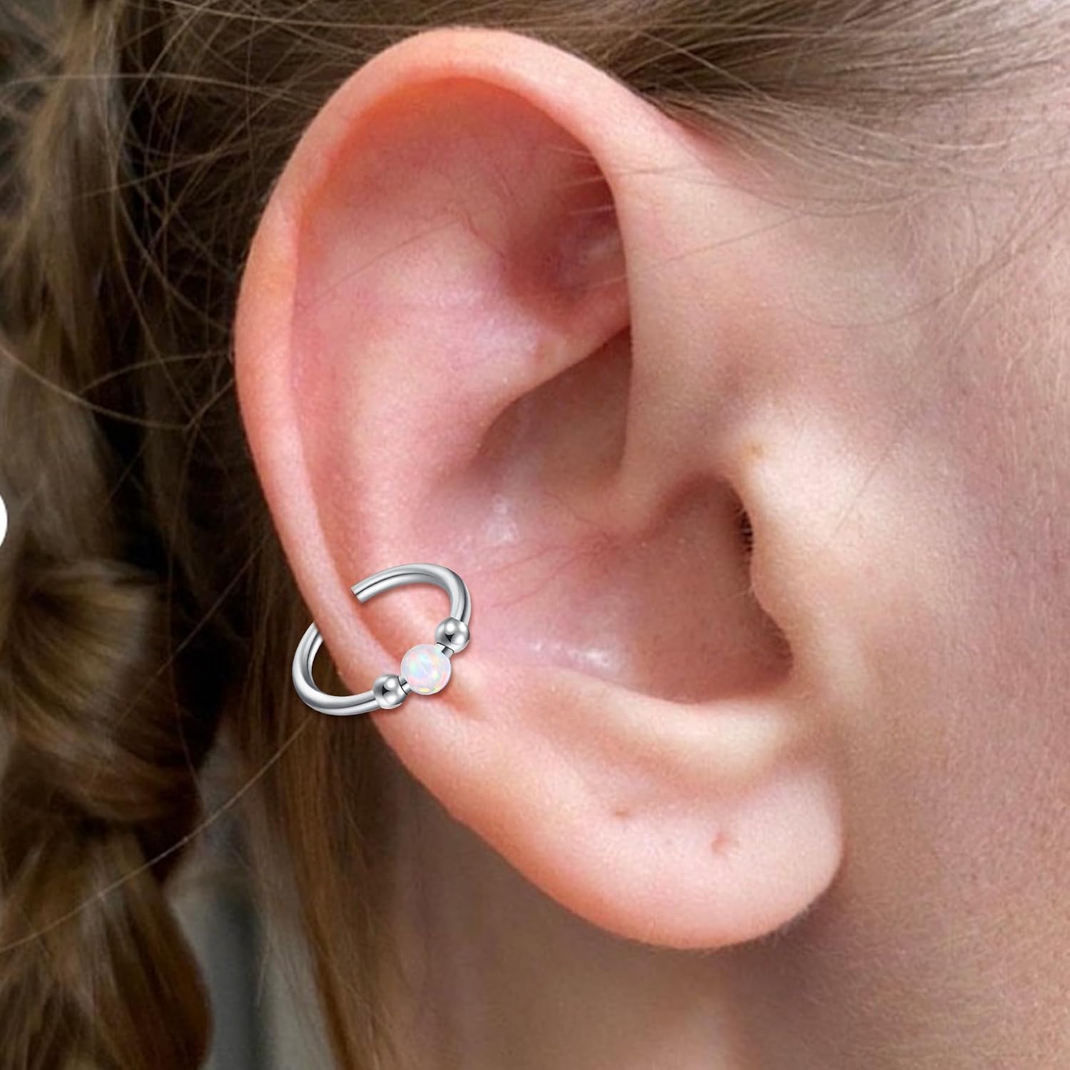 Thumbnail 2 de Nasenring Septum Clicker 4 Stück 16G 8 mm