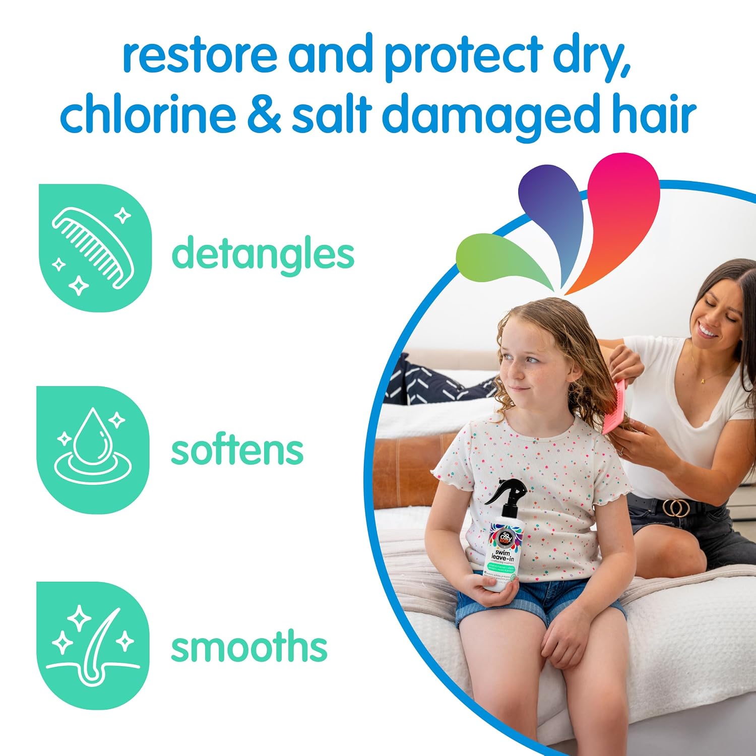 Detalle de SO COZY Kids Swim Leave-In Conditioner Spray 2-Pack