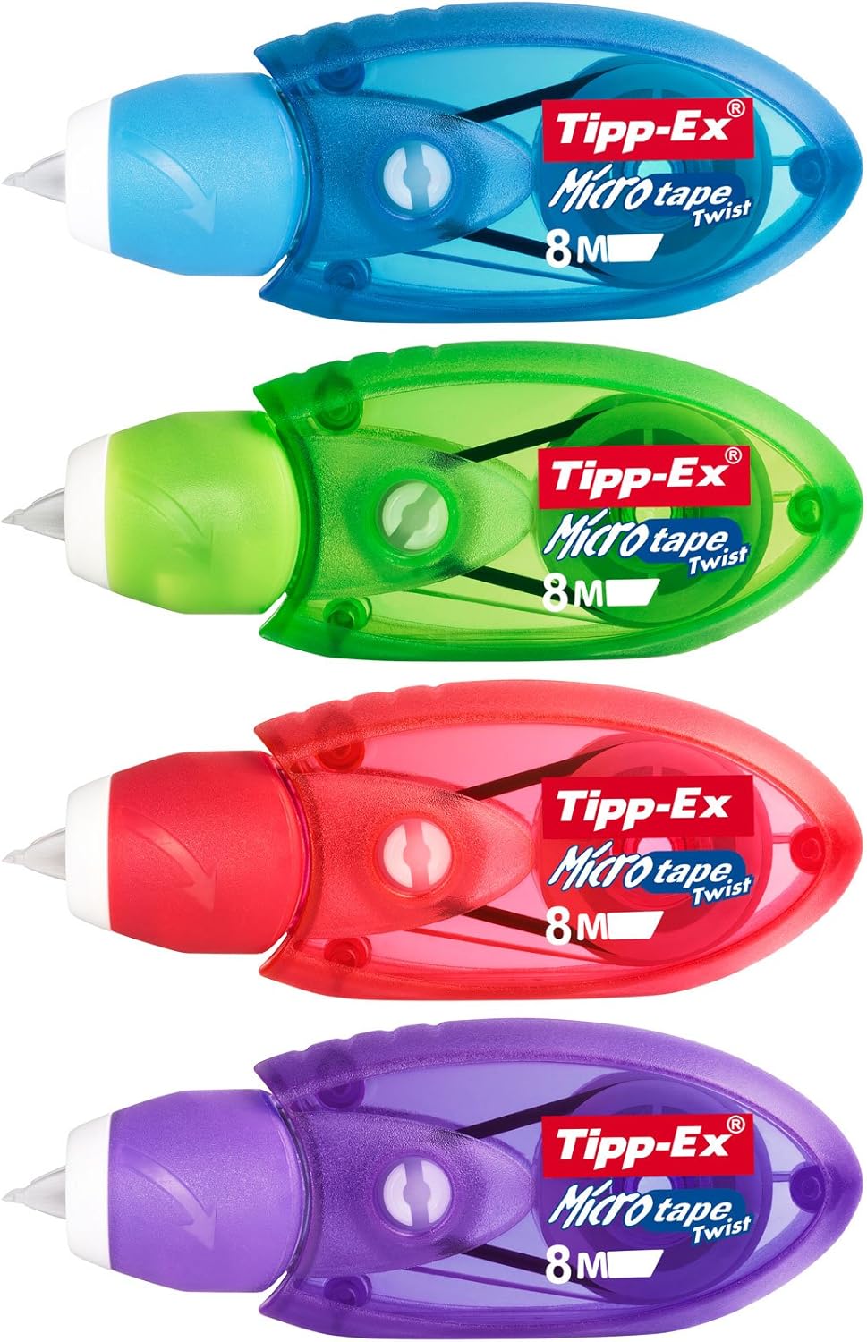 Thumbnail 3 de Tipp-Ex Micro Tape Twist – Rubans Correcteurs Très Résistants 8 m x 5 mm, Boîte de 10 (Couleurs assorties)