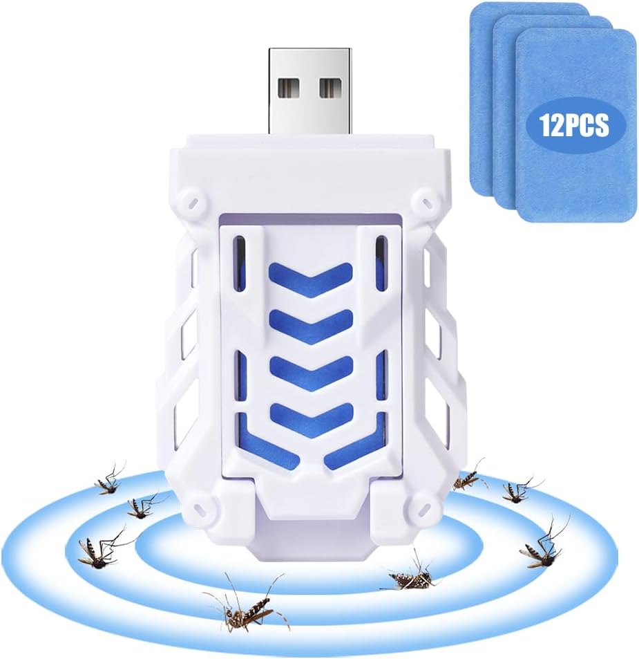 Detalle de AOOWU Portátil USB Repelente de Mosquitos 12 pastillas