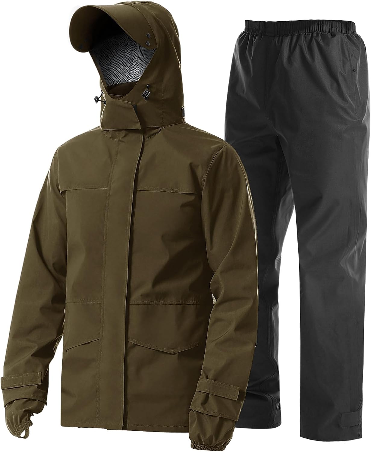 Thumbnail 6 de Coutyuyi Herren-Regenanzug: wasserdichte, atmungsaktive Regenjacke mit Kapuze