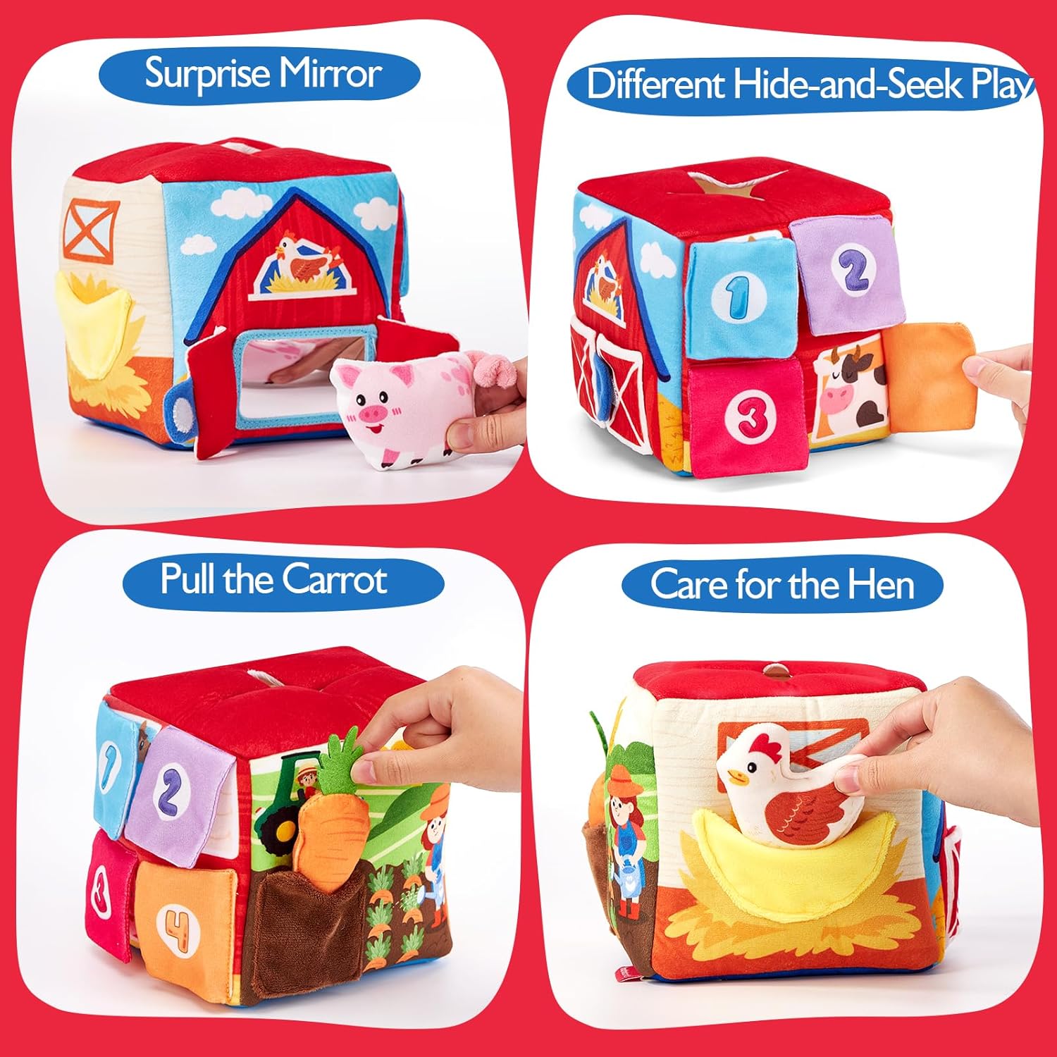 Thumbnail 3 de Hahaland Surprise Tissue Box – Baby Toys (6-12 Months): Montessori-Inspired Sensory Box for Early Learning