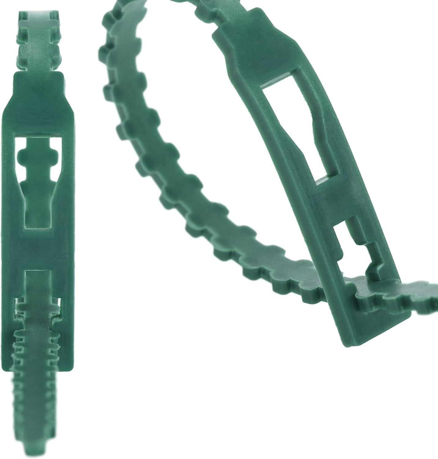 Thumbnail 6 de COM-FOUR® 200x Lega piante in plastica verde - clip regolabili da 14 cm, legatura versatile e riutilizzabile