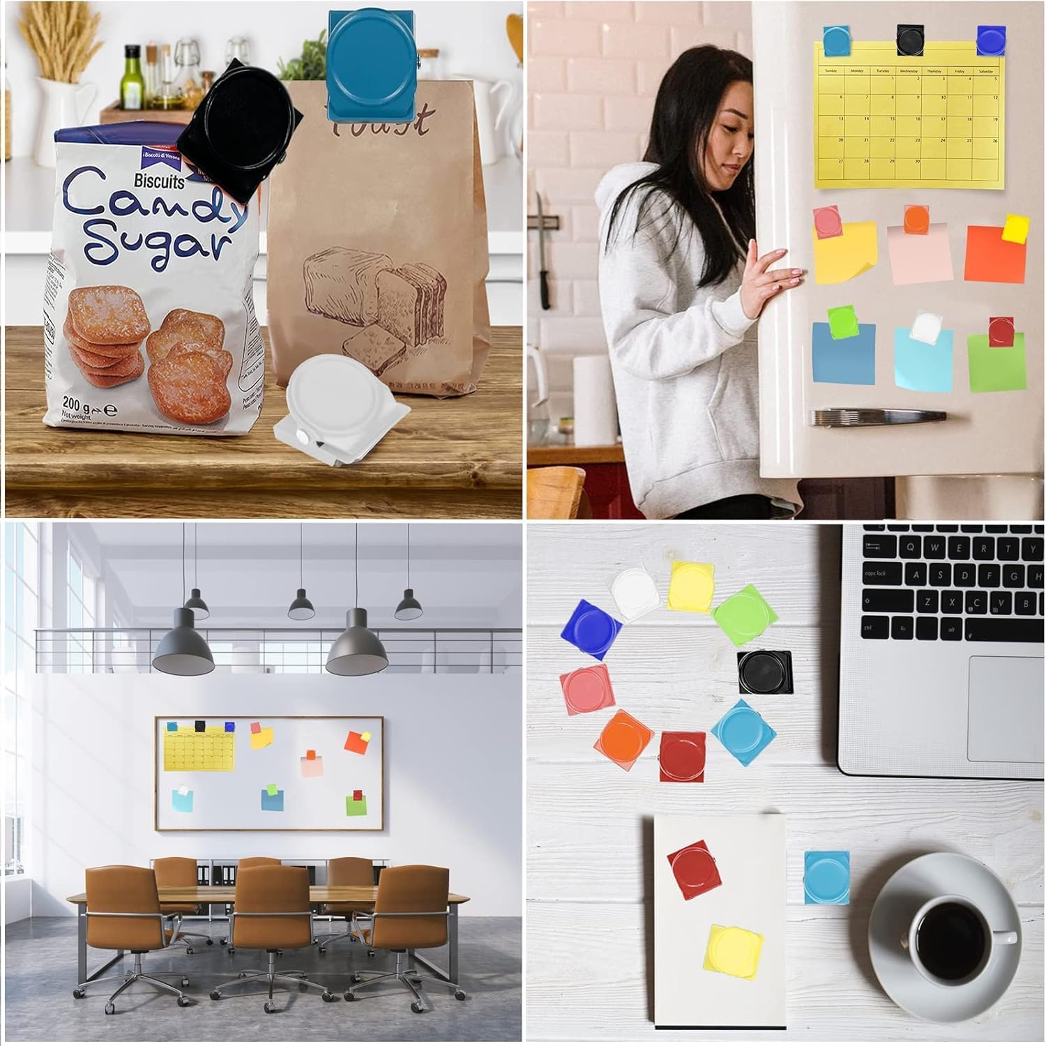 Thumbnail 5 de LUCTHY Fridge Magnets Clips – Strong Whiteboard Magnets Clips (12 colours, 9 colours variant)