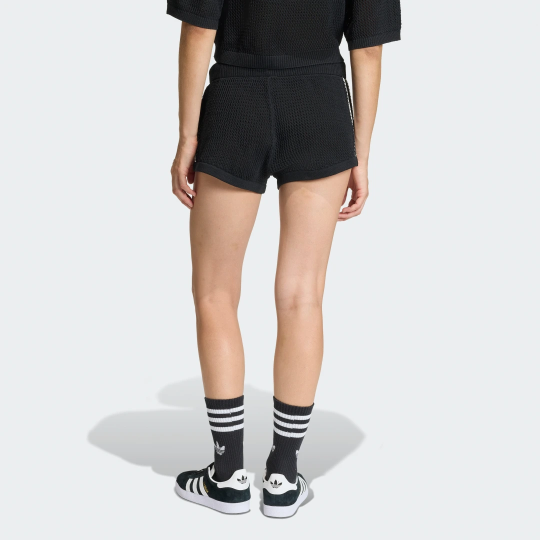 Thumbnail 1 de Pantalón corto de punto con ganchillo Adidas – negro