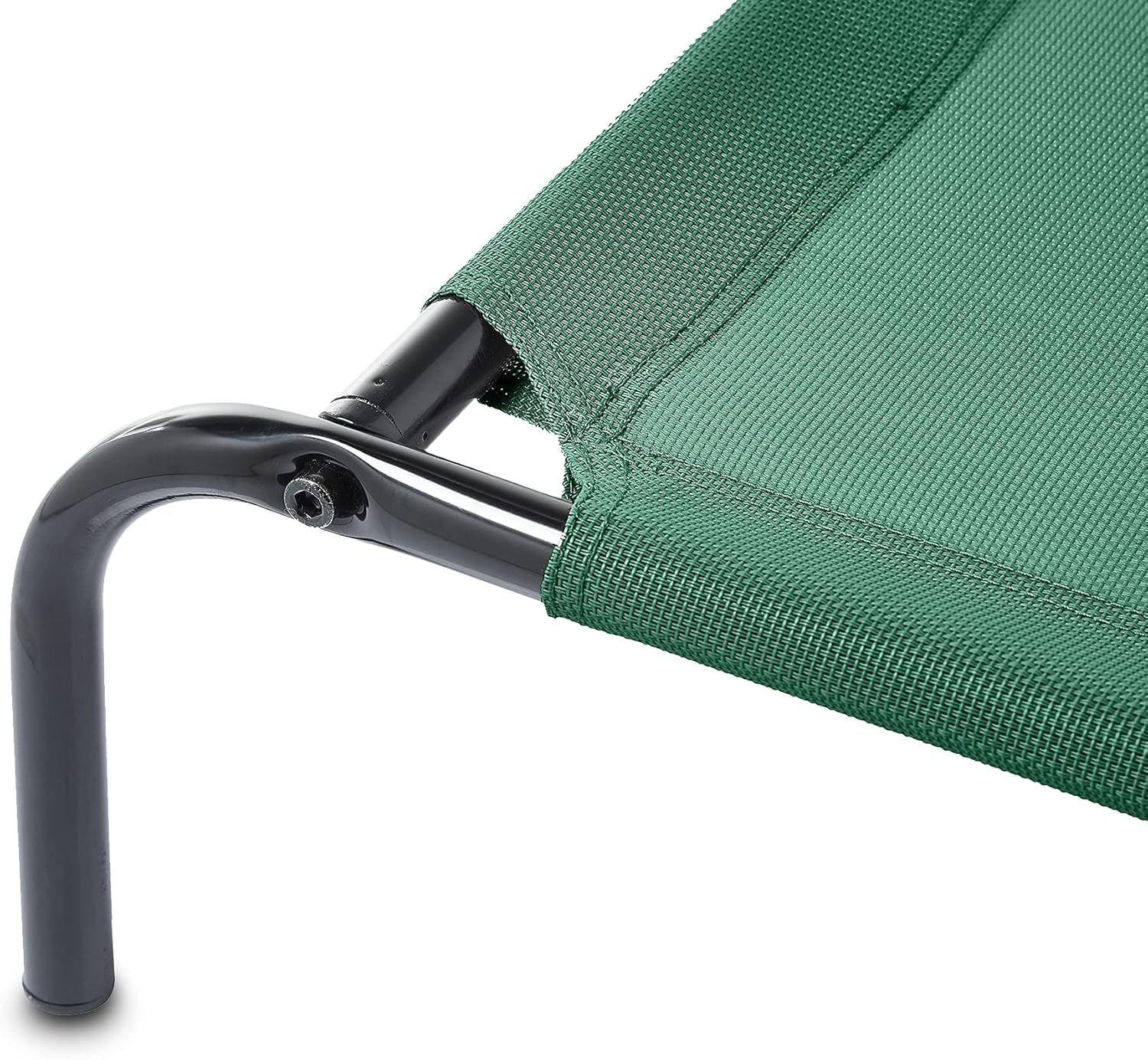 Detalle 2 de Amazon Basics Kühlendes erhöhtes Haustierbett Hund, Größe S, Grün