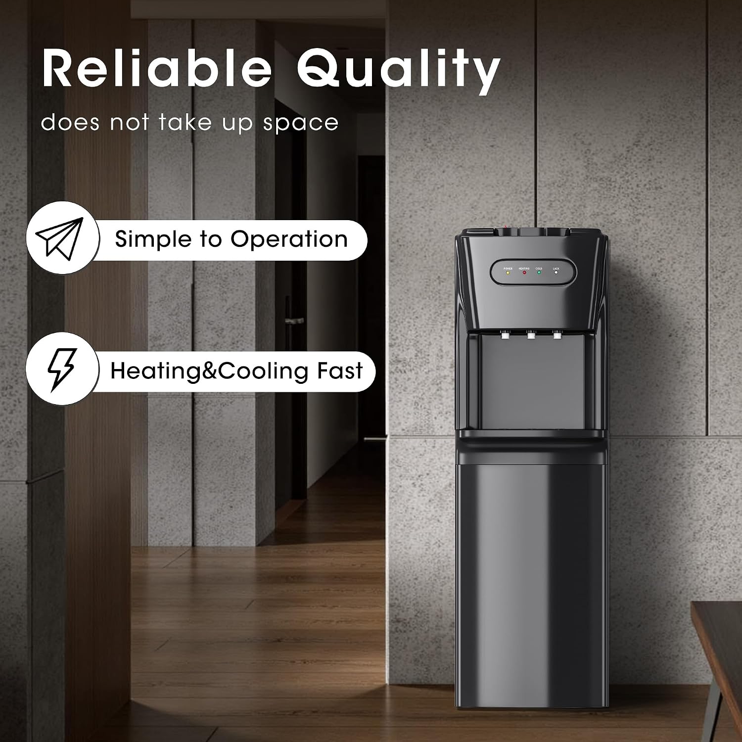 Detalle de Tehanld Bottom-Loading Water Cooler for 3- or 5-Gallon Bottles