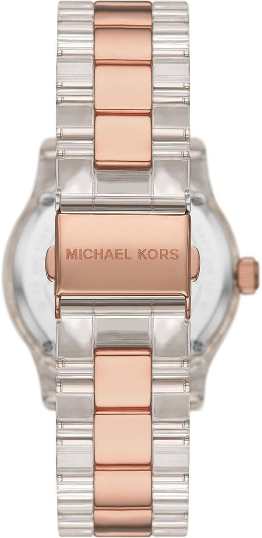 Thumbnail 1 de Michael Kors Runway Orologio da donna - Movimento al quarzo a tre lancette, cassa in acciaio e cinturino intercambiabile in acciaio, ceramica o pelle
