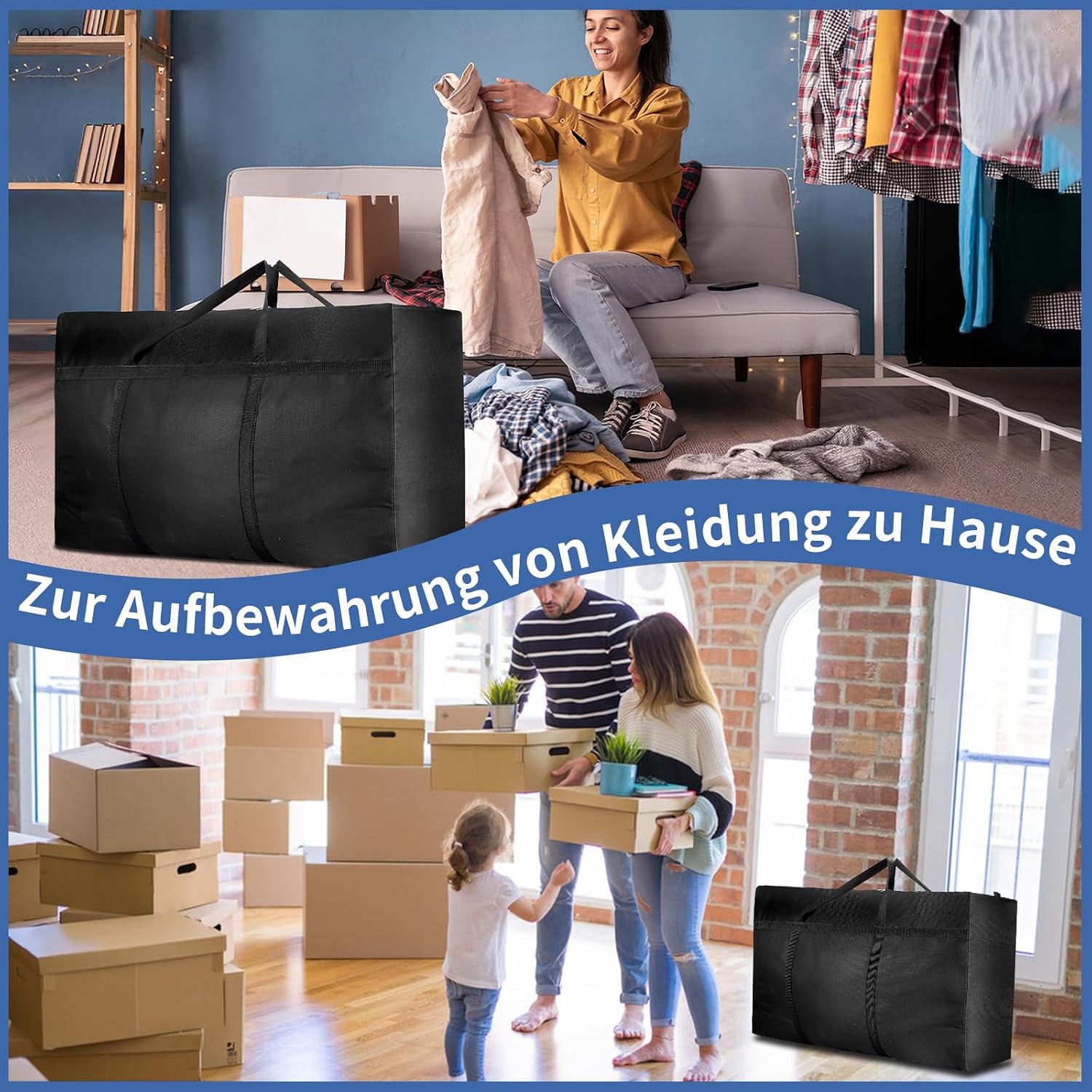 Detalle 2 de Dntorx 2er Aufbewahrungstaschen 180L
