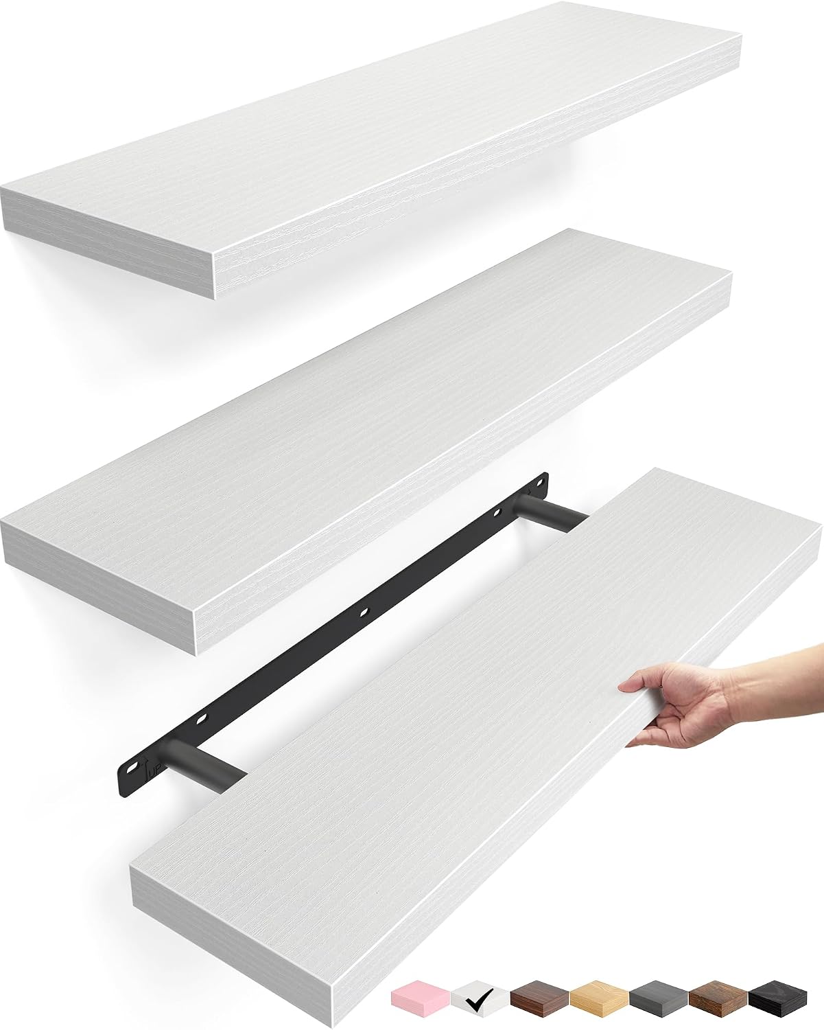 Detalle de BAYKA Floating Shelves, 22.5-Inch