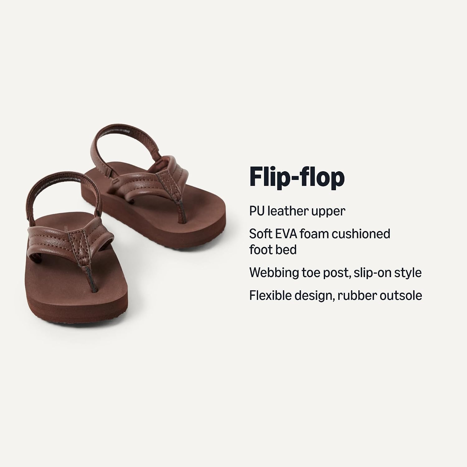 Detalle de Amazon Essentials Unisex Kids Flip Flop with Back Strap