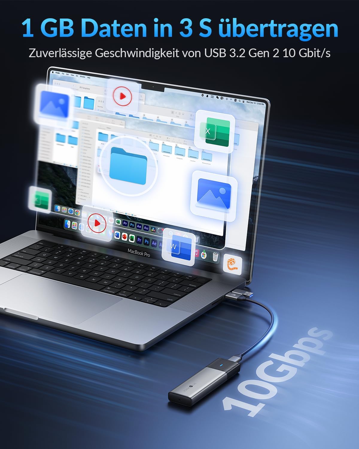 Thumbnail 2 de SETMSPACE M2 NVMe Gehäuse 1064 MB/s