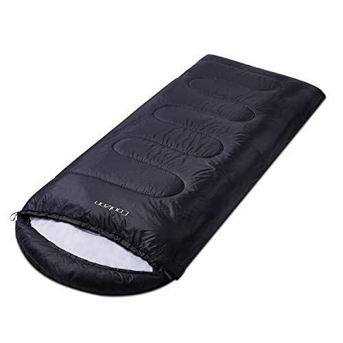 Detalle de Coolzon Saco de Dormir Adulto para 3-4 Estaciones: impermeable, ultraligero y cómodo para acampada