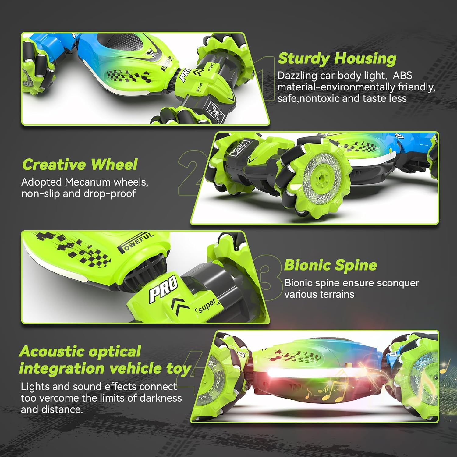 Thumbnail 6 de Dysaim Gesture RC Car: Hand-Controlled Stunt Car for 6–12 Year Olds