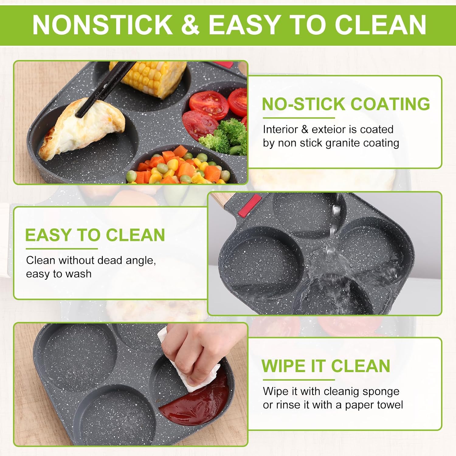 Thumbnail 4 de Egg Pan with Four-Cup Design