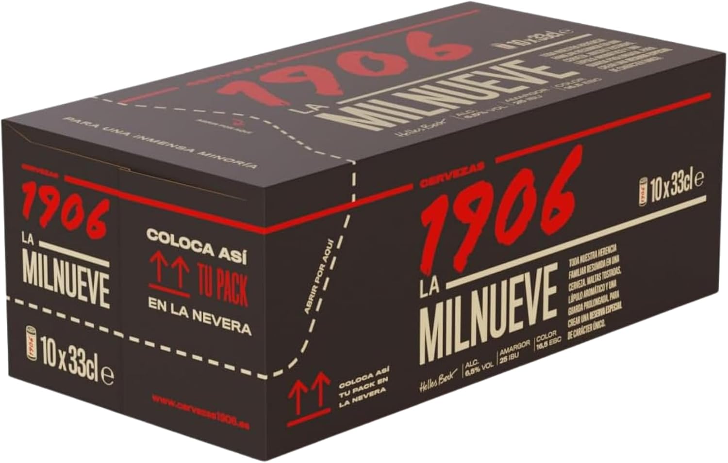 Detalle 2 de Reserva Especial 1906 - Cerveza Lager Extra 🍺 Pack 10x33cl 6.5%