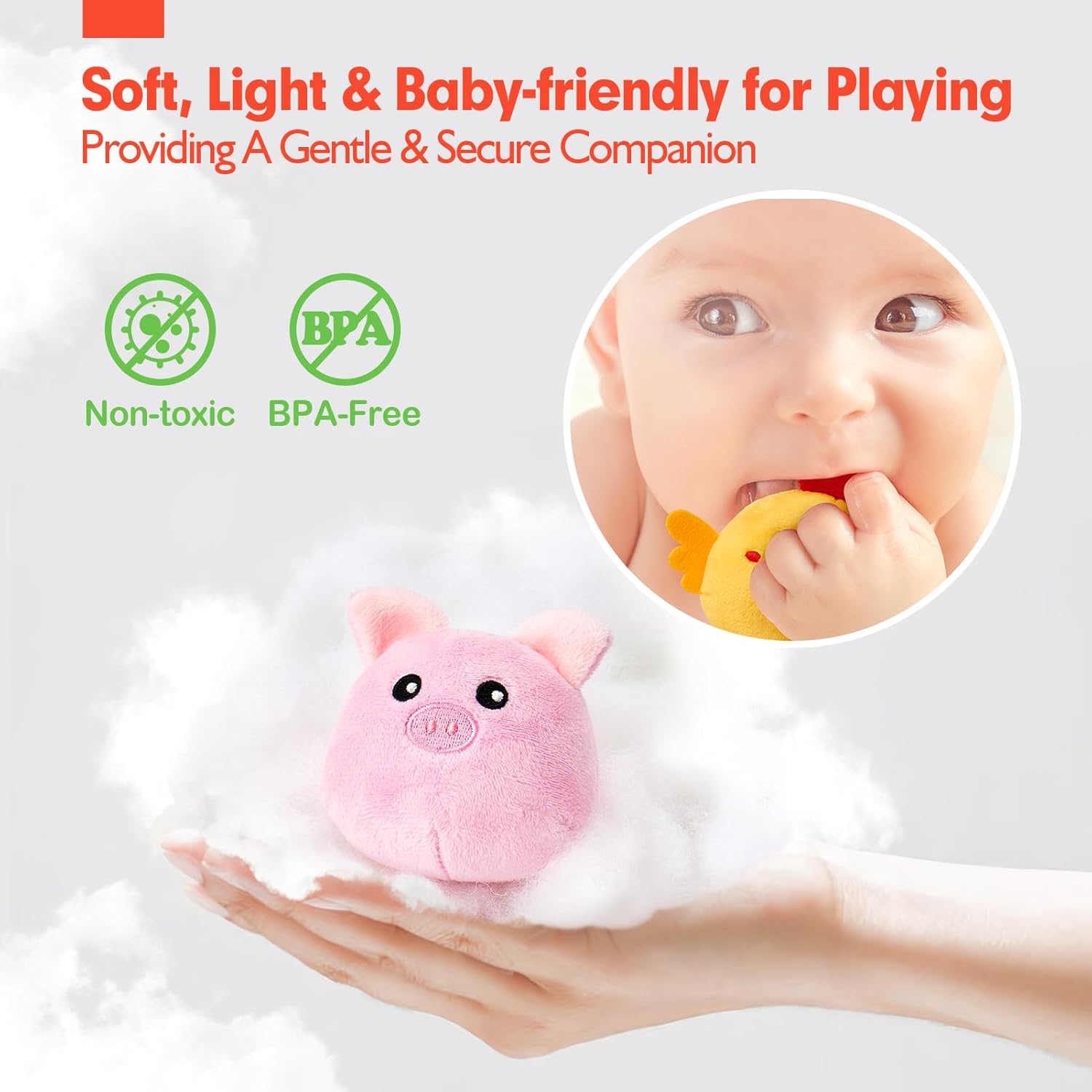 Detalle 1 de hahaland Baby Toys Farm Animals sensory set
