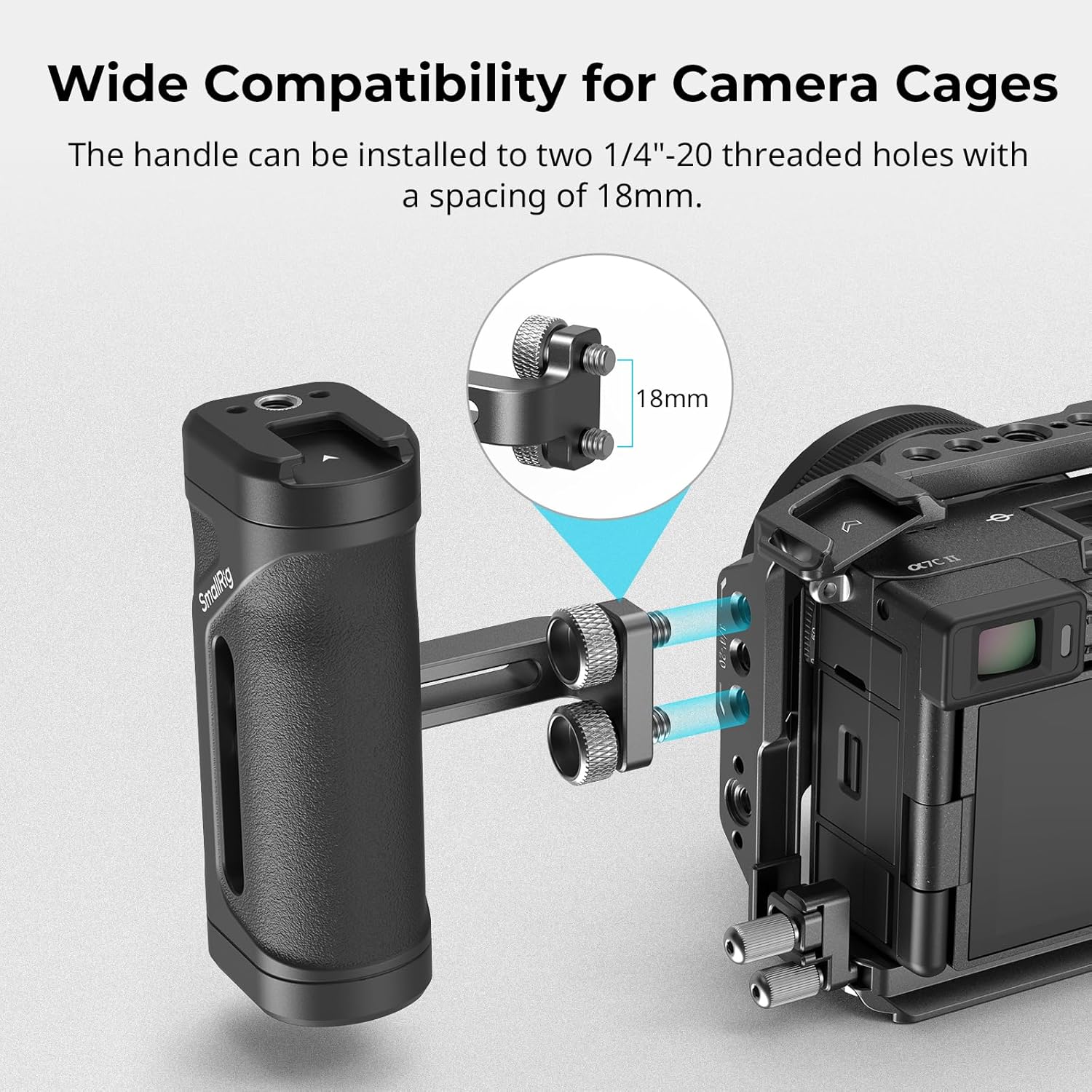 Thumbnail 1 de SMALLRIG Mini-Seitengriff Side Handle 4755 für 1/4”-20 Gewindelöcher