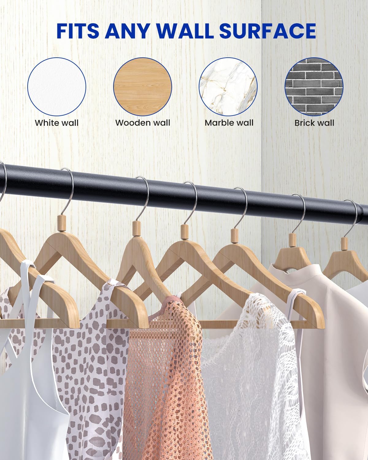 Thumbnail 5 de Supforce Wardrobe Rail 43–97 cm