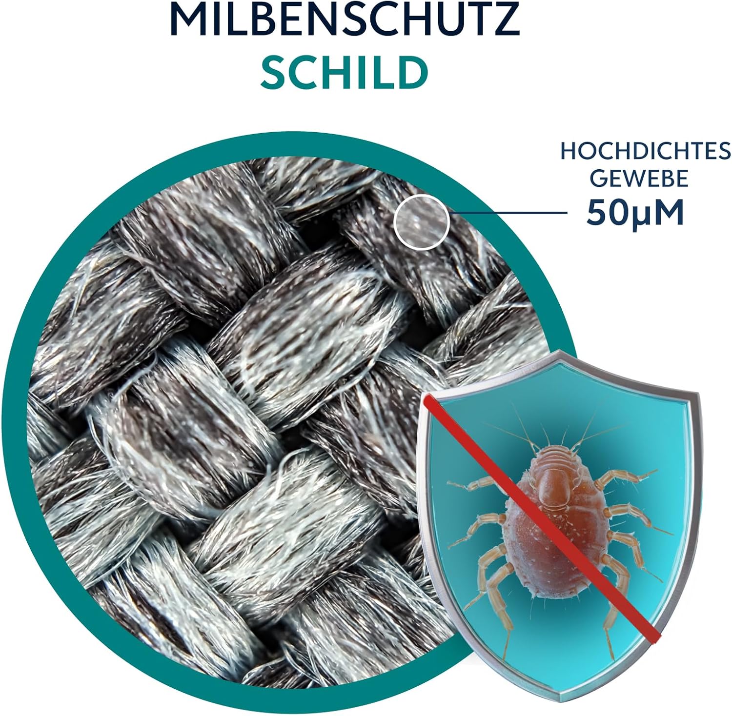 Thumbnail 2 de Dreamzie Milbenbezug Bettdecke 135x200 cm