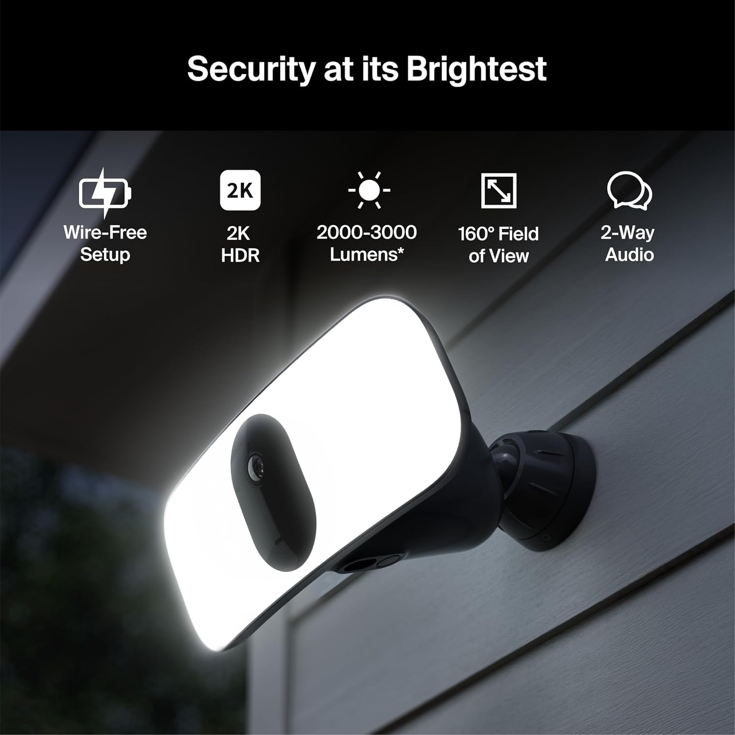 Detalle de Arlo Wireless Floodlight Security Camera 2K HDR