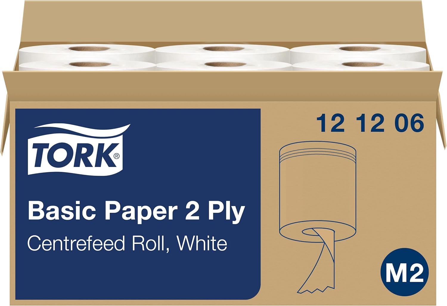 Tork 121206 Basic Wiping Roll M2