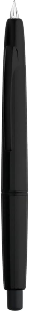 Detalle de Erofa Majohn A2 Press Fountain Pen Extra Fine (0.4mm) with Converter, Yellow Resin Barrel – Black Clip Version