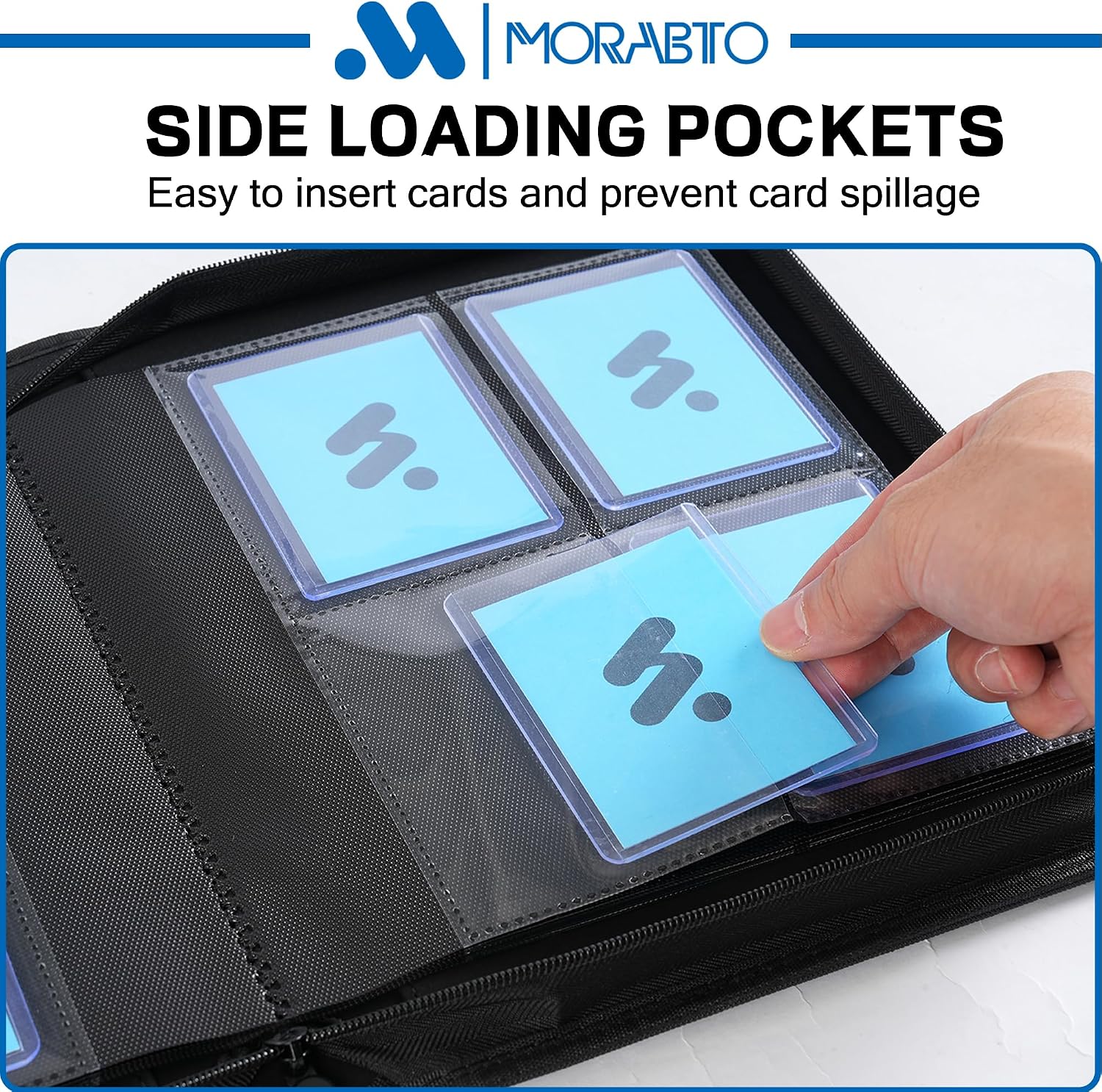 Detalle 2 de MORABTO Top Loader Binder, 128-Card Capacity