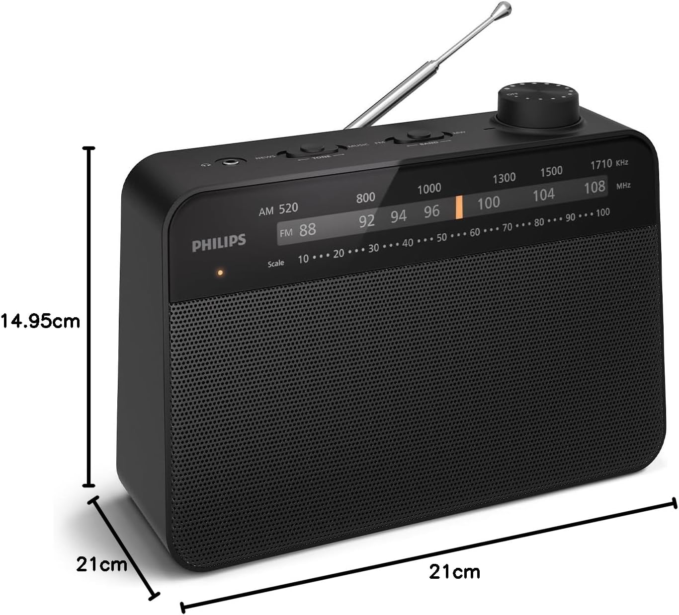 Thumbnail 6 de Philips TAR2509 : Radio portable FM/MW, écoute nomade et simple d’utilisation