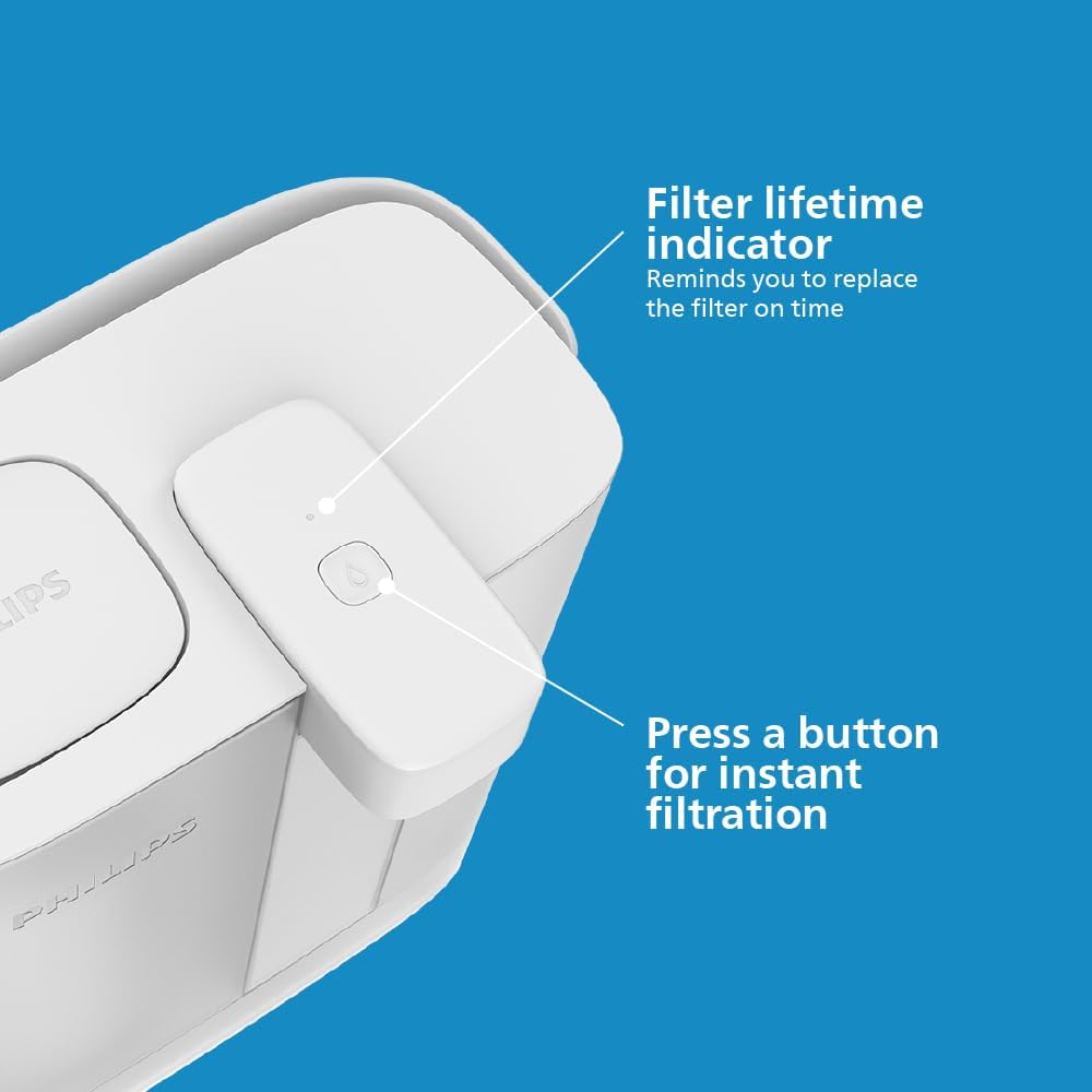 Thumbnail 1 de Philips Instant Water Filter Pitcher (3L) – Taste + Filter – Reduces chlorine & lead
