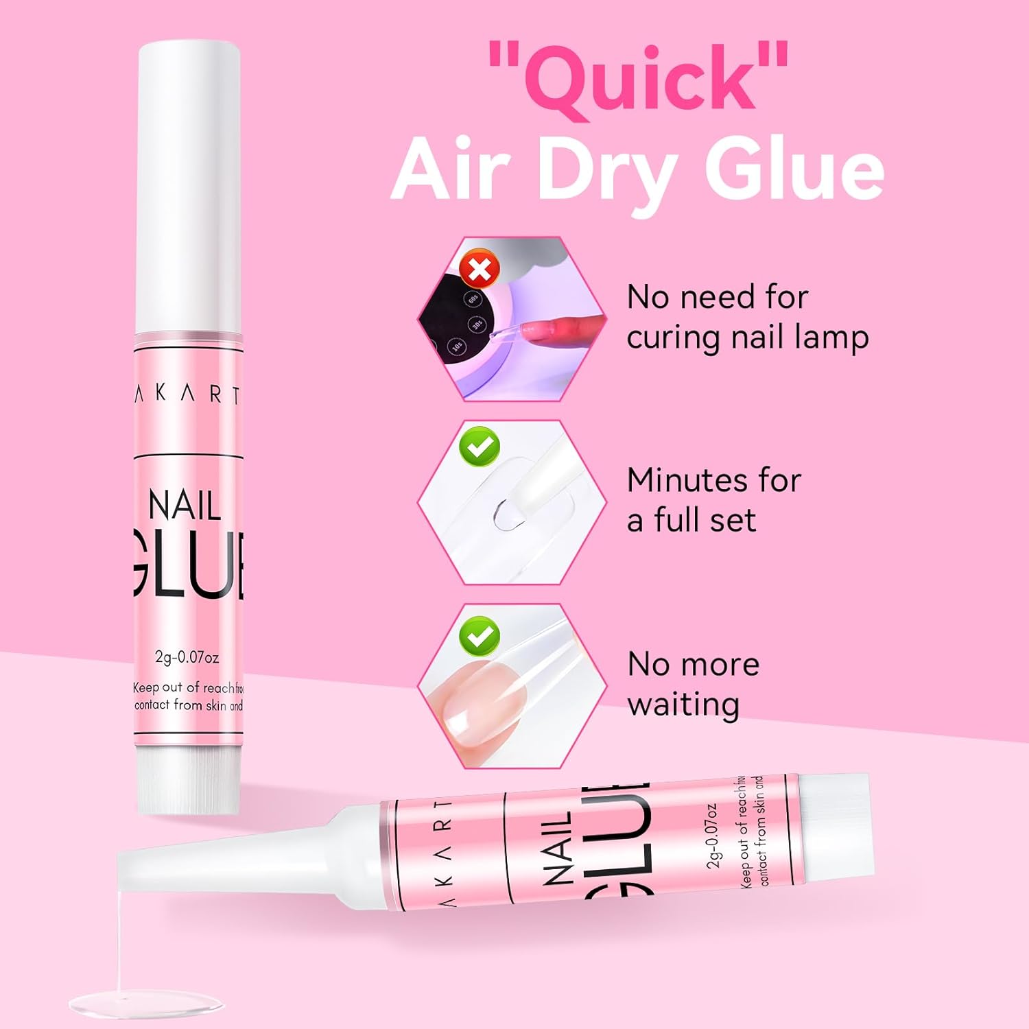 Detalle 2 de Makartt Super Strong Nail Glue 0.07oz ๐