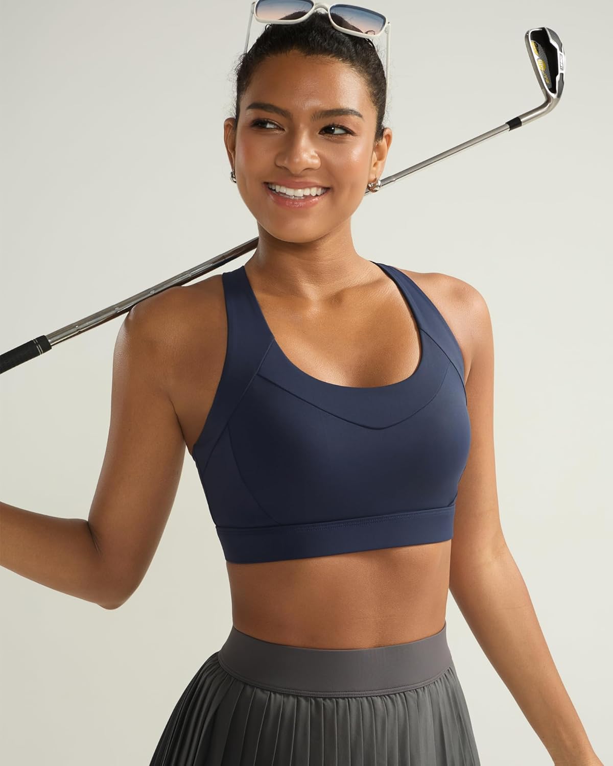 Thumbnail 4 de RUNNING GIRL High-Support Sports Bra for Women with Molded Cups and Criss-Cross Straps