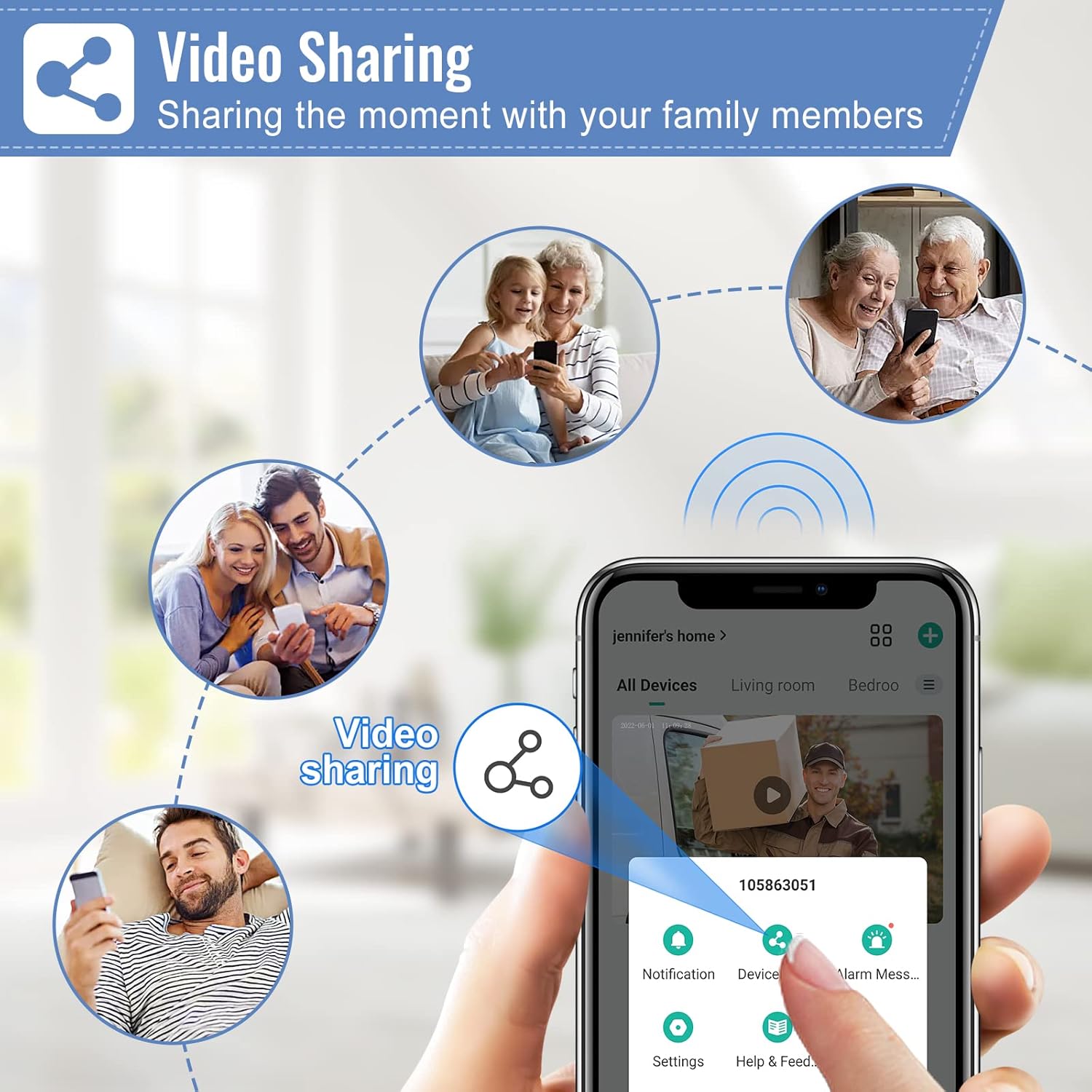 Thumbnail 4 de XTU Wireless WiFi Video Doorbell Camera 2K doorbell