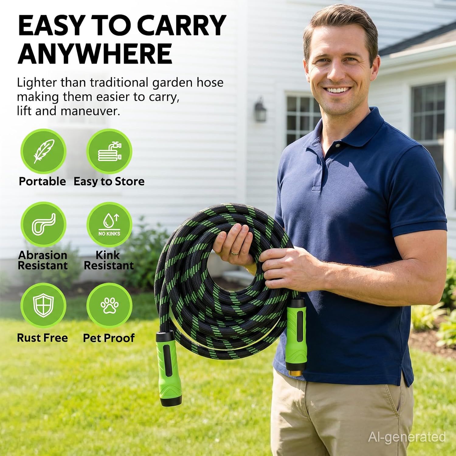 Detalle 2 de HEYRSUN Garden Hose 25 ft