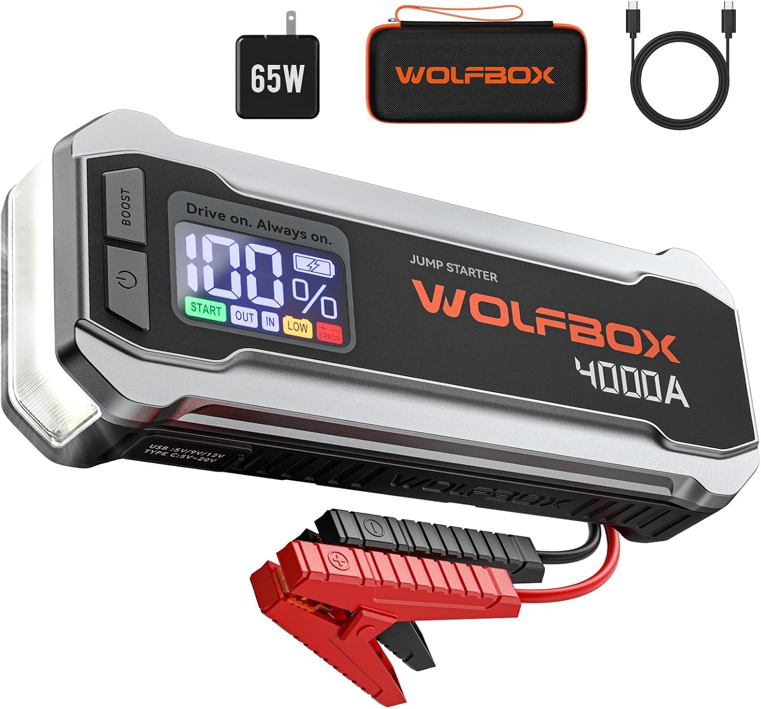 Detalle de WOLFBOX Jump Starter MV24